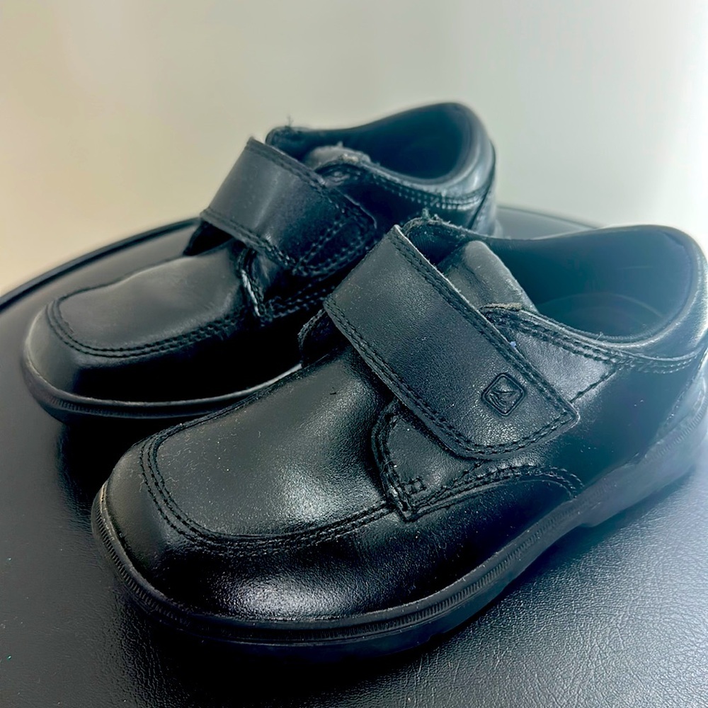 Sperry Top-Sider black boys dress‎ shoes size 9